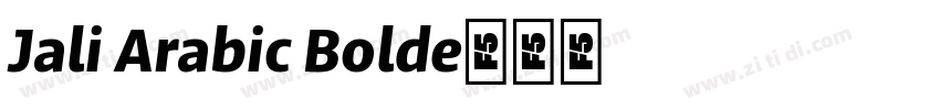 Jali Arabic Bold字体转换